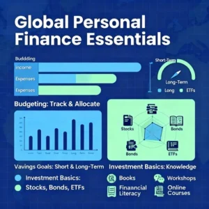 Universal financial planning and money management infographic